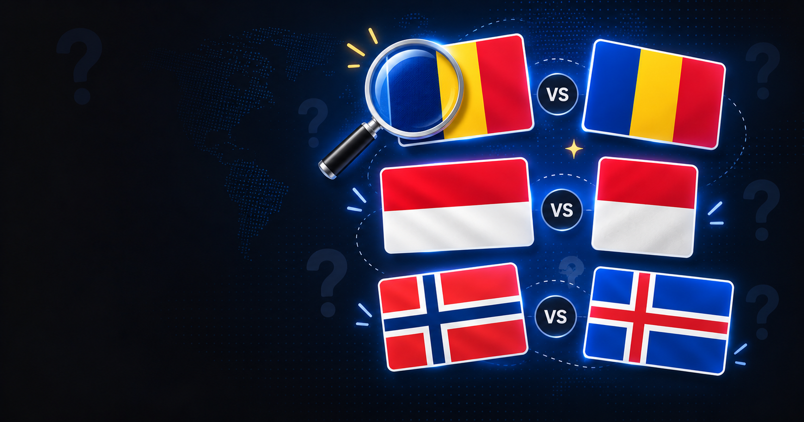 Look-Alike Flags: 10 Pairs and How to Tell Them Apart